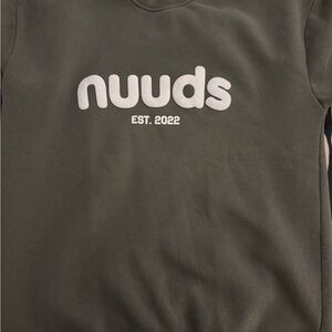 Nuuds Olive Sweatshirt with Logo
